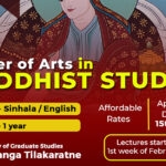 Applications are calling for Masters in Buddhist Studies (English / Sinhala)